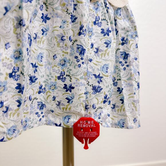 Johnny Was Camille Puff Sleeve Square Smocked Floral Cottagecore Midi Dress NWT - Picture 12 of 13